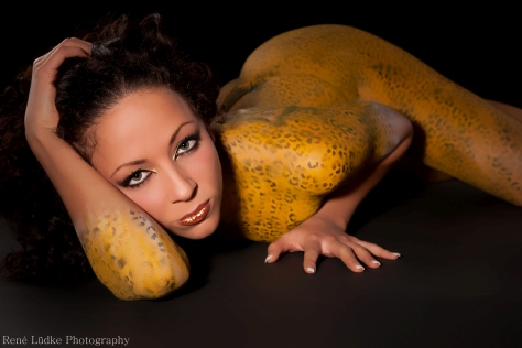 Bodypainting einer Frau