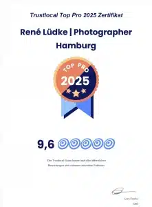 Trustlocal Auszeichnung Top Pro 2025 für Fotograf René Lüdke Hamburg