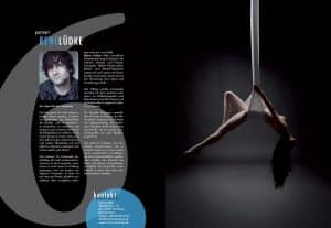 Schweizer Kunstmagazin – Doppelseitiges Portrait über Aktfotograf René Lüdke aus Hamburg